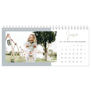 Calendrier de bureau — Palette naturelle