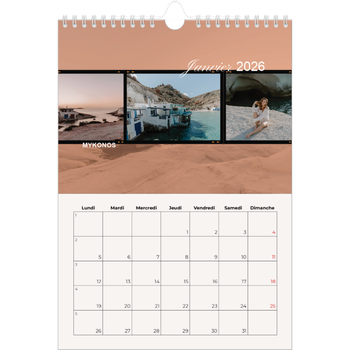 Calendrier photo A4 — Envie d'aventures