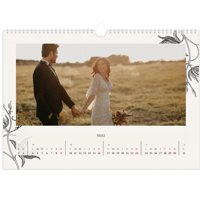 Calendrier photo A3 — Encre & lierre [Mai]