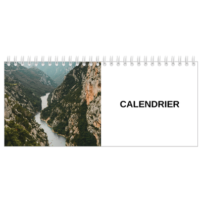 Calendrier de bureau — Simple photo [couverture]