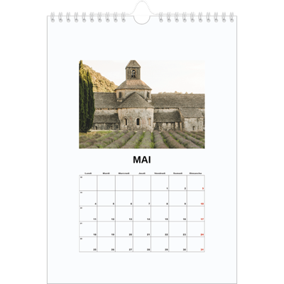Calendrier photo A4 (20 x 30 cm) — Simple photo [couverture]