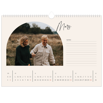 Calendrier photo A3 — Arche de souvenirs [Mars]