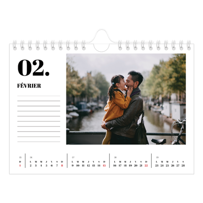 Calendrier photo A5 — Sérif et moments [Février]