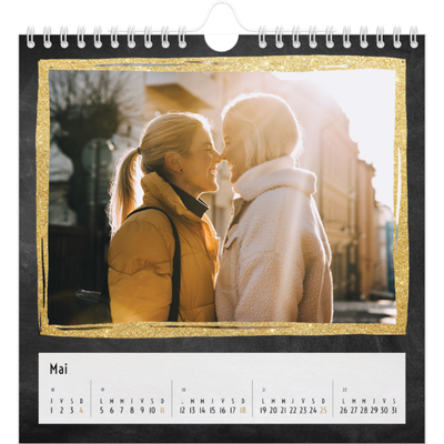 Calendriers annuels carré — Paillete et ardoise [couverture]