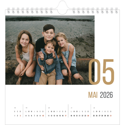Calendriers annuels carré — Numéros mensuels [couverture]