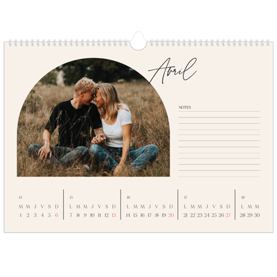 Calendrier photo A3 — Arche de souvenirs [Avril]