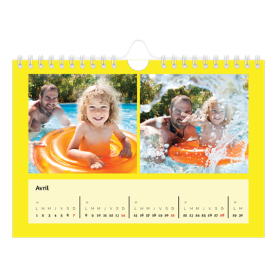 Calendrier photo A5 — Panel de couleur [Avril]