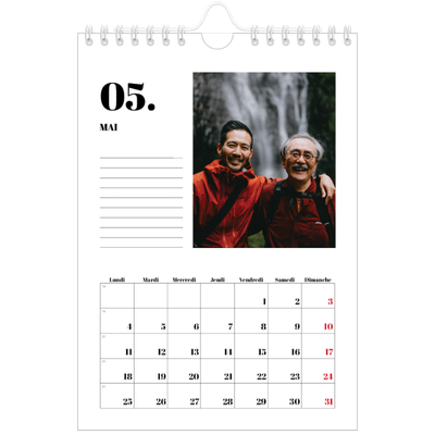 Calendrier photo A5 — Sérif et moments [couverture]