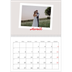 Calendrier photo A4 double (30 x 40 cm) — Signature carmin [Avril]