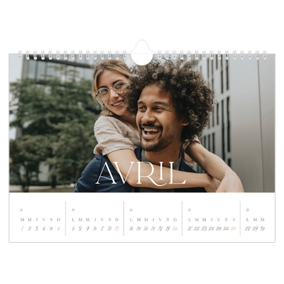 Calendrier photo A4 — Plus grand que la vie [Avril]