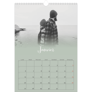 Calendrier photo A3 — Fondu argile