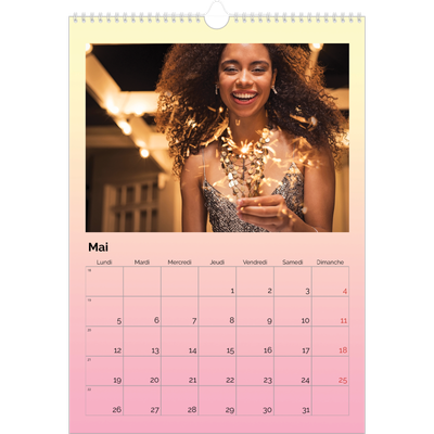 A3 Calendrier annuel — Dégradé pastel [couverture]