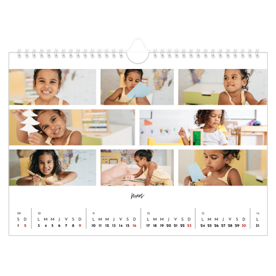 Calendrier photo A4 — Arrangements photo [Mars]
