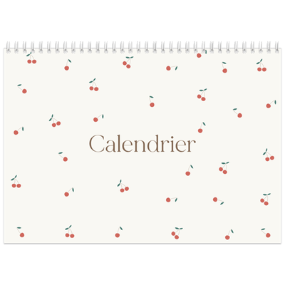 Calendrier photo A4 double (30 x 40 cm) — Cerise sur le bonheur [couverture]