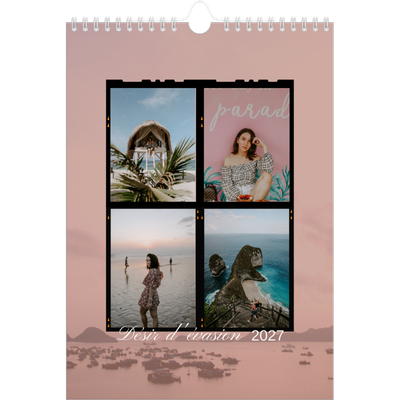Calendrier photo A4 (20 x 30 cm) — Envie d'aventures [couverture]