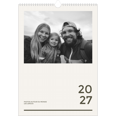 A3 Calendrier annuel — Contemporain audacieux [couverture]