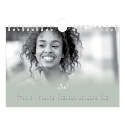 Calendrier photo A5 — Fondu argile [Avril]