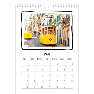 Calendrier photo A4 (20 x 30 cm) — Instants d'album photo [Janvier]