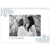 Calendrier photo A4 double (30 x 40 cm) — Romance en bleu et blanc [couverture]