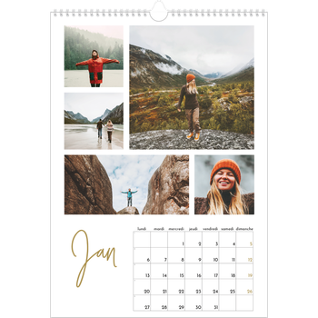 Calendrier photo A3 — Manuscrit