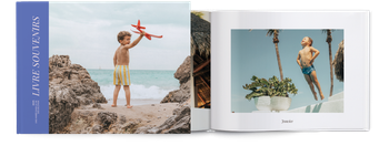 Livres photos — Bande bleu cobalt et aventures