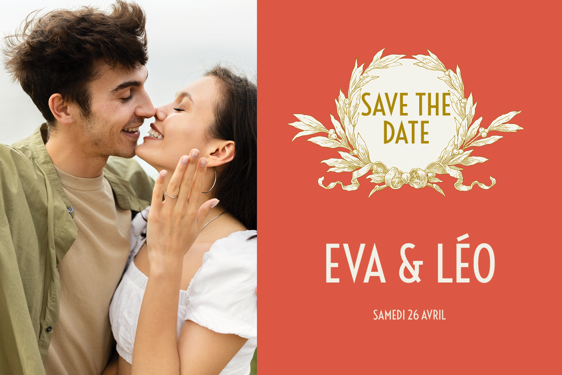 Save the date — Couronne dorée