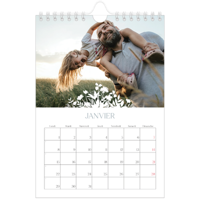 Calendrier photo A5 — Invitation champêtre [Janvier]