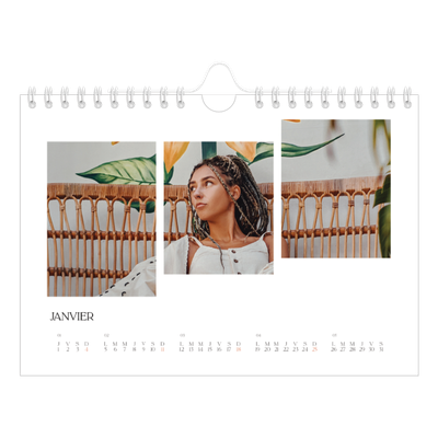 Calendrier photo A5 — Fragments de voyage [Janvier]