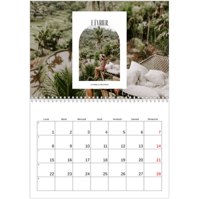 Calendrier photo A4 double (30 x 40 cm) — L'arche ouverte [Février]