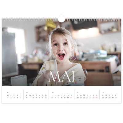 Calendrier photo A3 — Douze jolis mois [couverture]