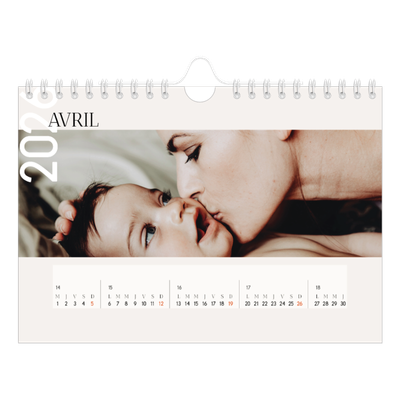 Calendrier photo A5 — Superposition [Avril]