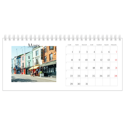 Calendrier de bureau — Mon carnet de voyage [Mars]