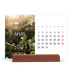 Calendrier de bureau support bois - paysage   — Évasion sans fin [Mars]