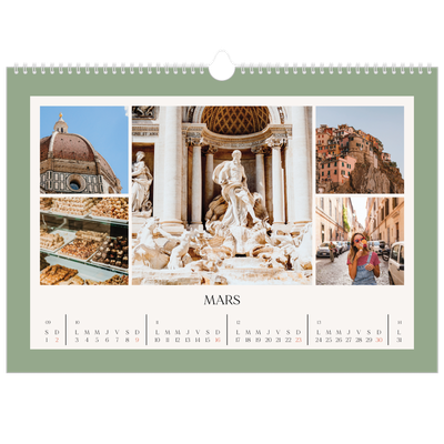 Calendrier photo A3 — Couleurs classiques [Mars]