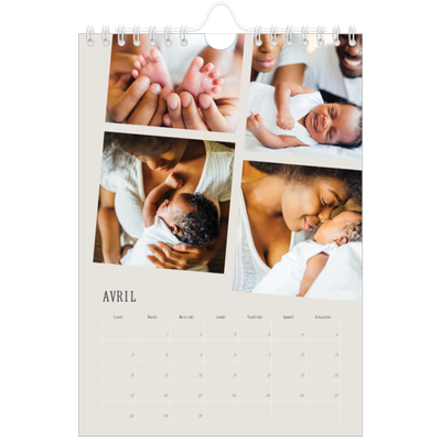 Calendrier photo A5 — Souvenirs en mouvement [Avril]