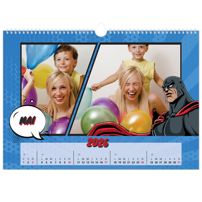Calendrier photo A3 — Bande dessinée [couverture]