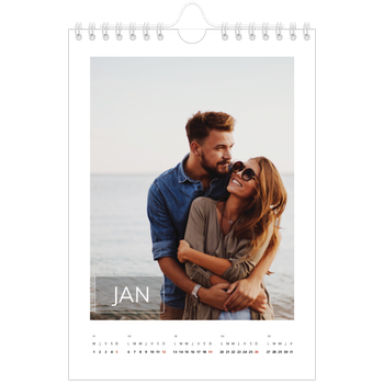 Calendrier photo A5 — Date superposée