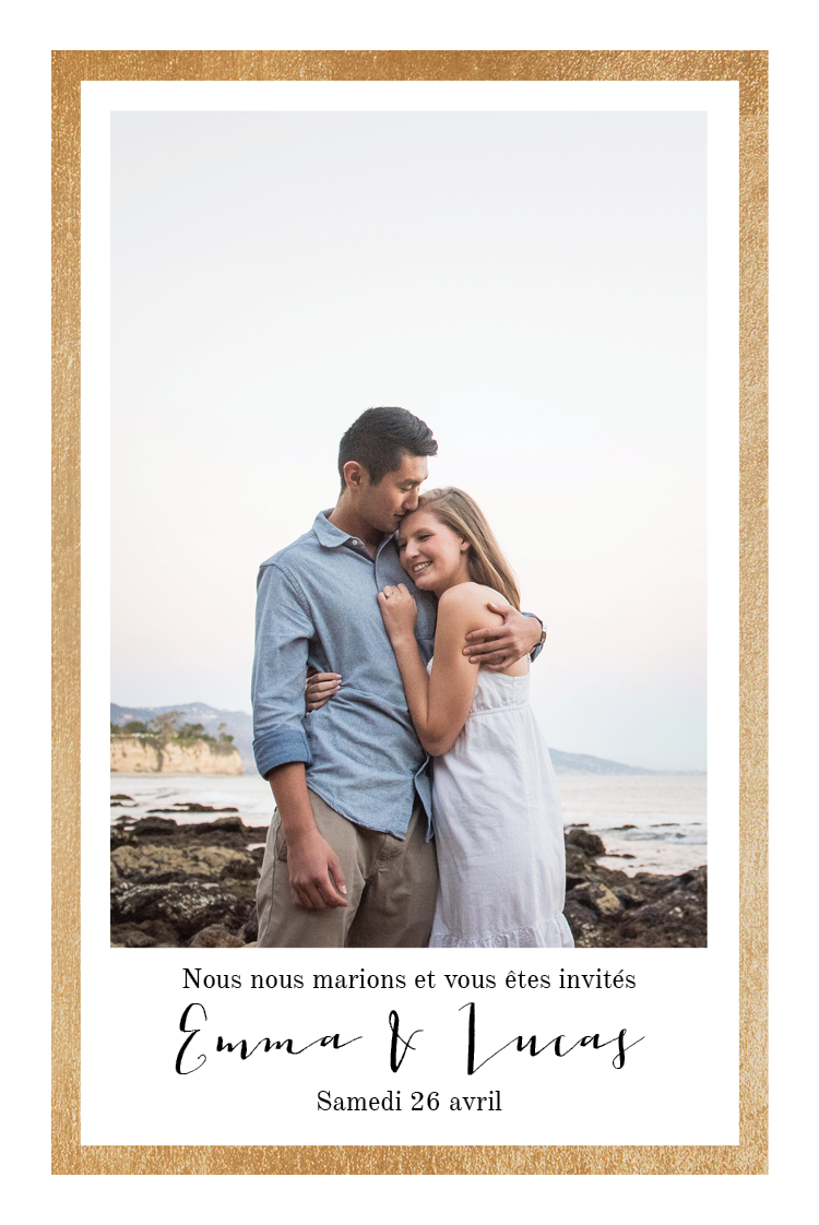 Cartons d'invitation — Dans le cadre