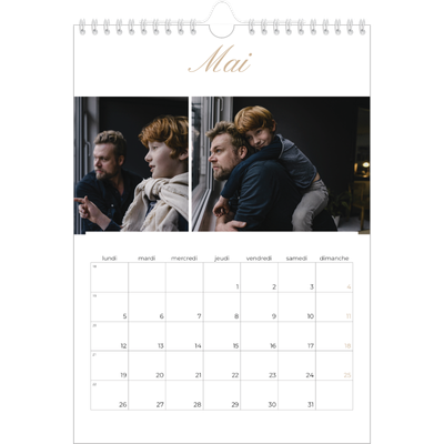 Calendrier photo A4 (20 x 30 cm) — Diaporama [couverture]