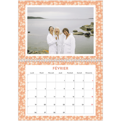 Calendrier photo A4 double (30 x 40 cm) — En floraison [Février]