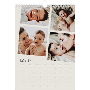 Calendrier photo A4 — Souvenirs en mouvement