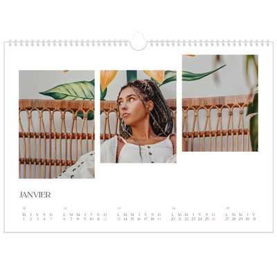 Calendrier photo A3 — Fragments de voyage [Janvier]