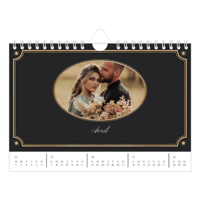 Calendrier photo A5 — Classique vintage [Avril]