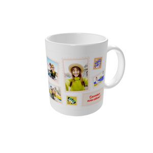 Mug personnalisé — Timbres rétros