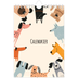 Calendrier photo A5 — Pattes de chien et gribouillis [couverture]