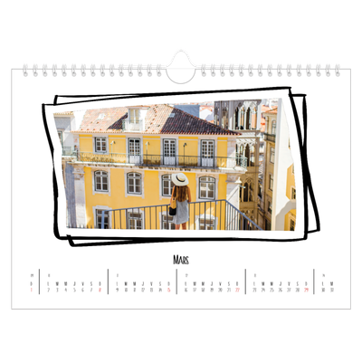 Calendrier photo A4 — Instants d'album photo [Mars]