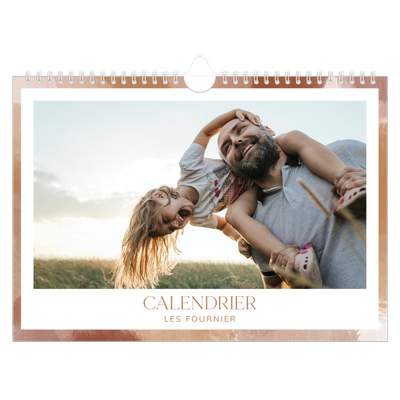 Calendrier photo A4 — Effet pinceau [couverture]