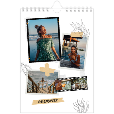 Calendrier photo A5 — Esprit scrapbook [couverture]