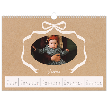 Calendrier photo A3 — Kraft et nœud