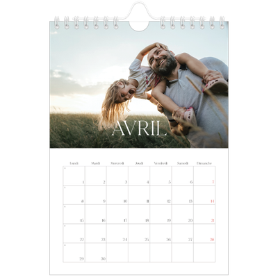 Calendrier photo A5 — Douze jolis mois [Avril]